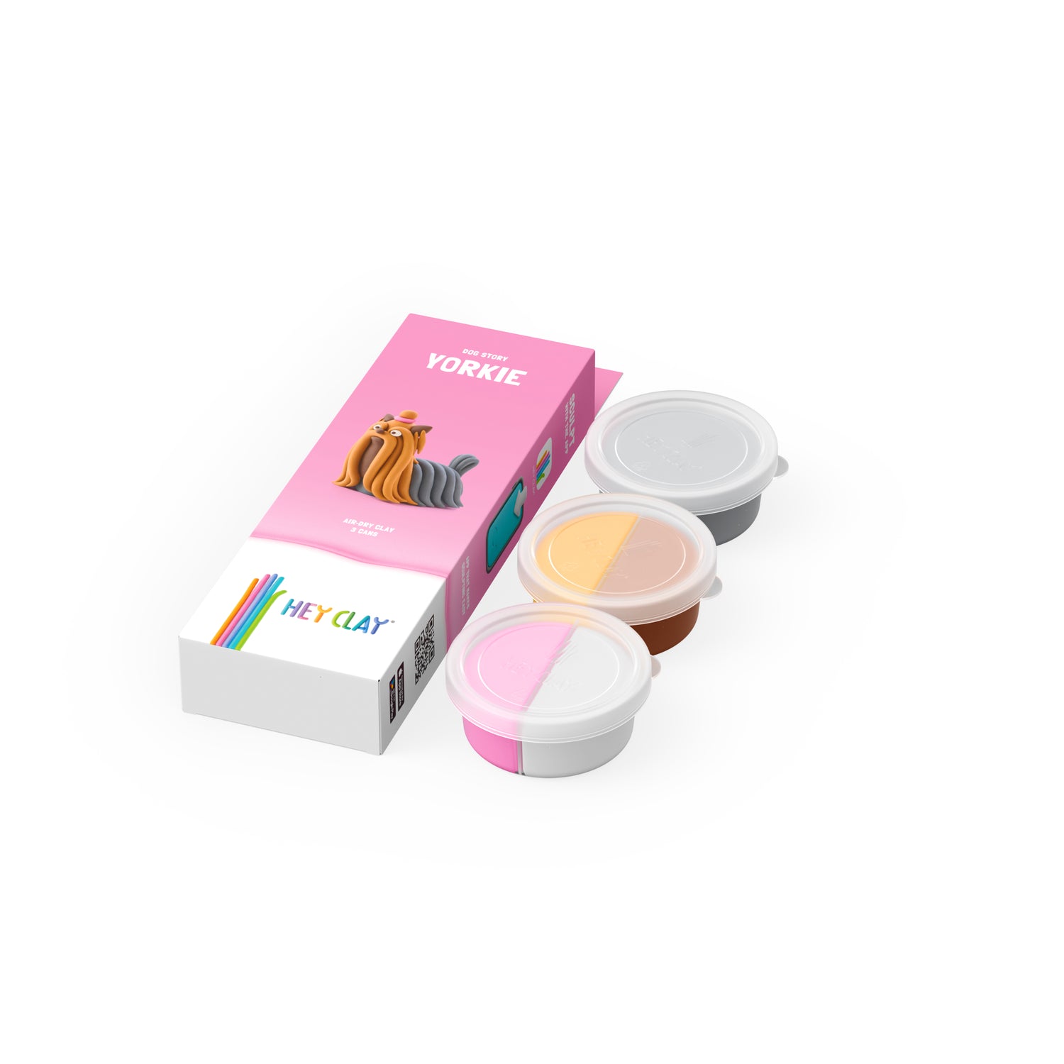HEY CLAY Modeling Clay  Dog Breed Yorkie 3pc 30118E