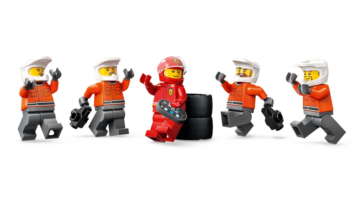 LEGO City F1 Pit Stop & Pit Crew with Ferrari Car 60443L