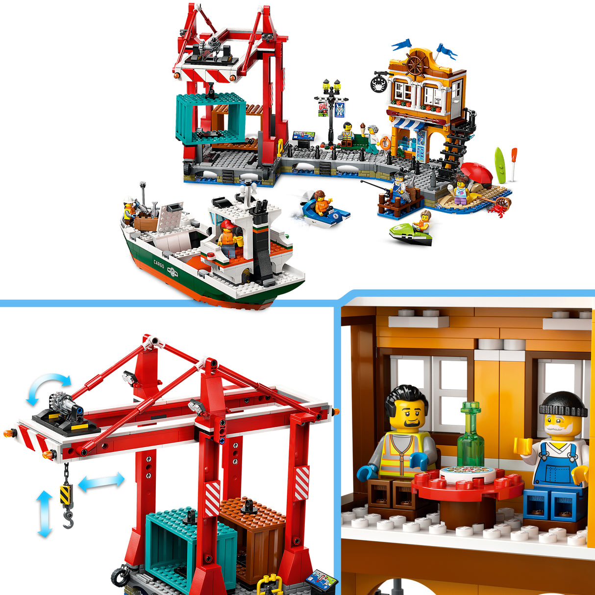 LEGO City Seaside Harbour with Cargo Ship 60422L