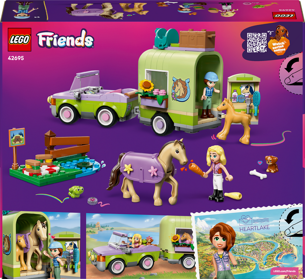 LEGO Friends Horse & Baby Foal Trailer 42695L
