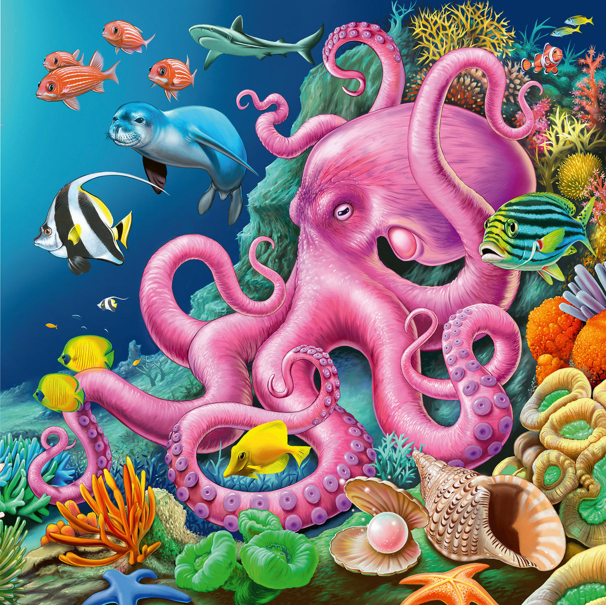 Ravensburger puzzle 3x49 pc Sea Animals 12000859V