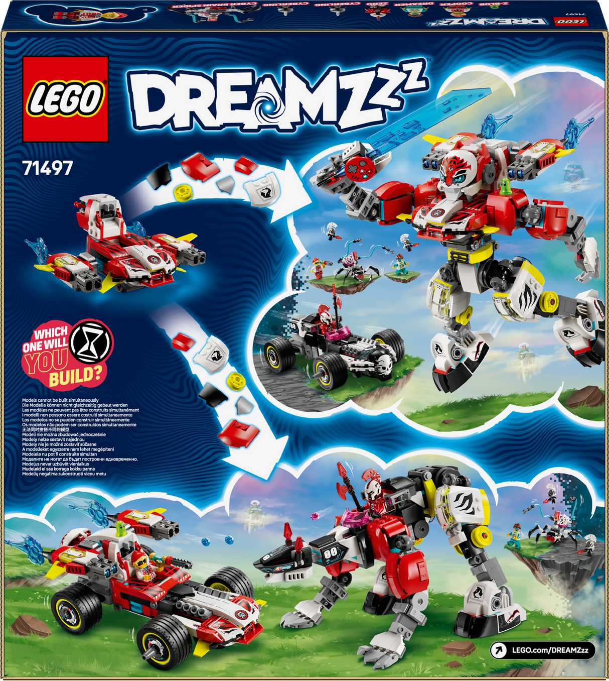 LEGO Dreamzzz Cooper's Tiger Mech & Zero's Hot Rod Car 71497L