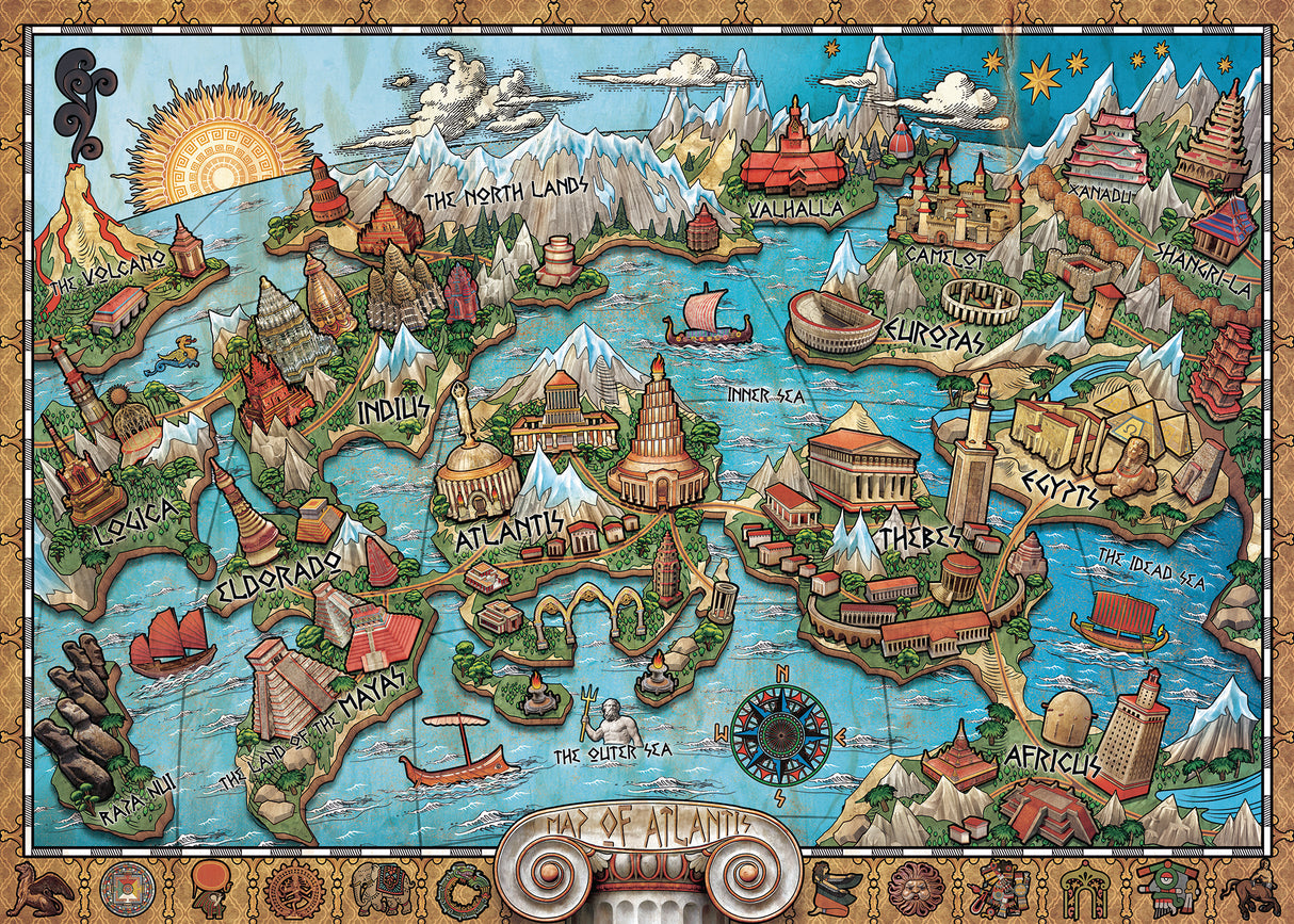 Ravensburger Puzzle 1000 pc Atlantis 167289V