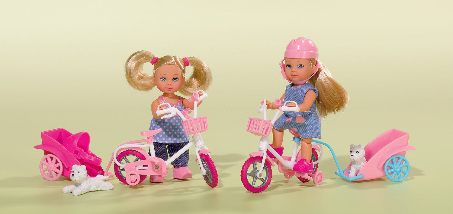 Simba Doll Evi With A Bicycle And Pet 2 Different 105730783B