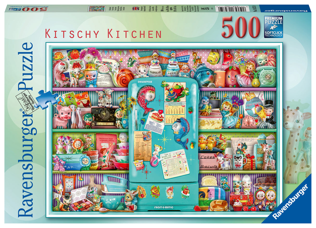 Ravensburger Puzzle 500 pc Kitschy Kitchen 165759V
