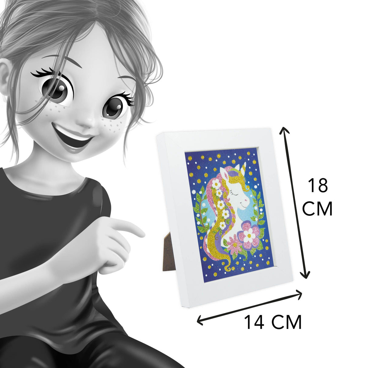 Buki Sparkling Picture of a Unicorn DP102I