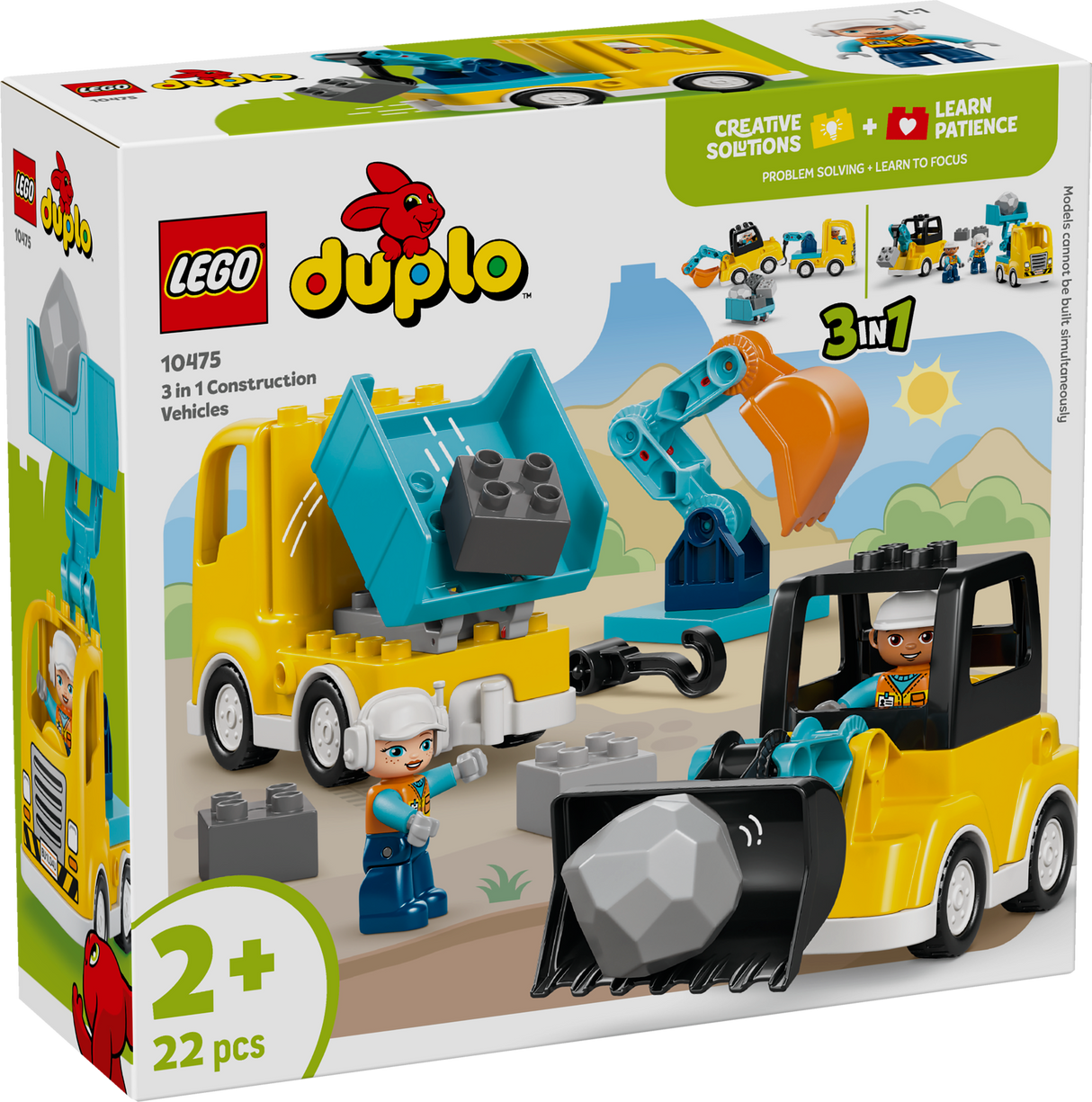 LEGO DUPLO 3 in 1 Construction Vehicles 10475L