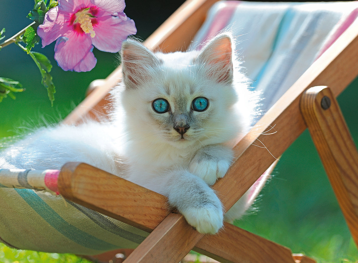 Ravensburger Puzzle 200 pc White Cat 132898V