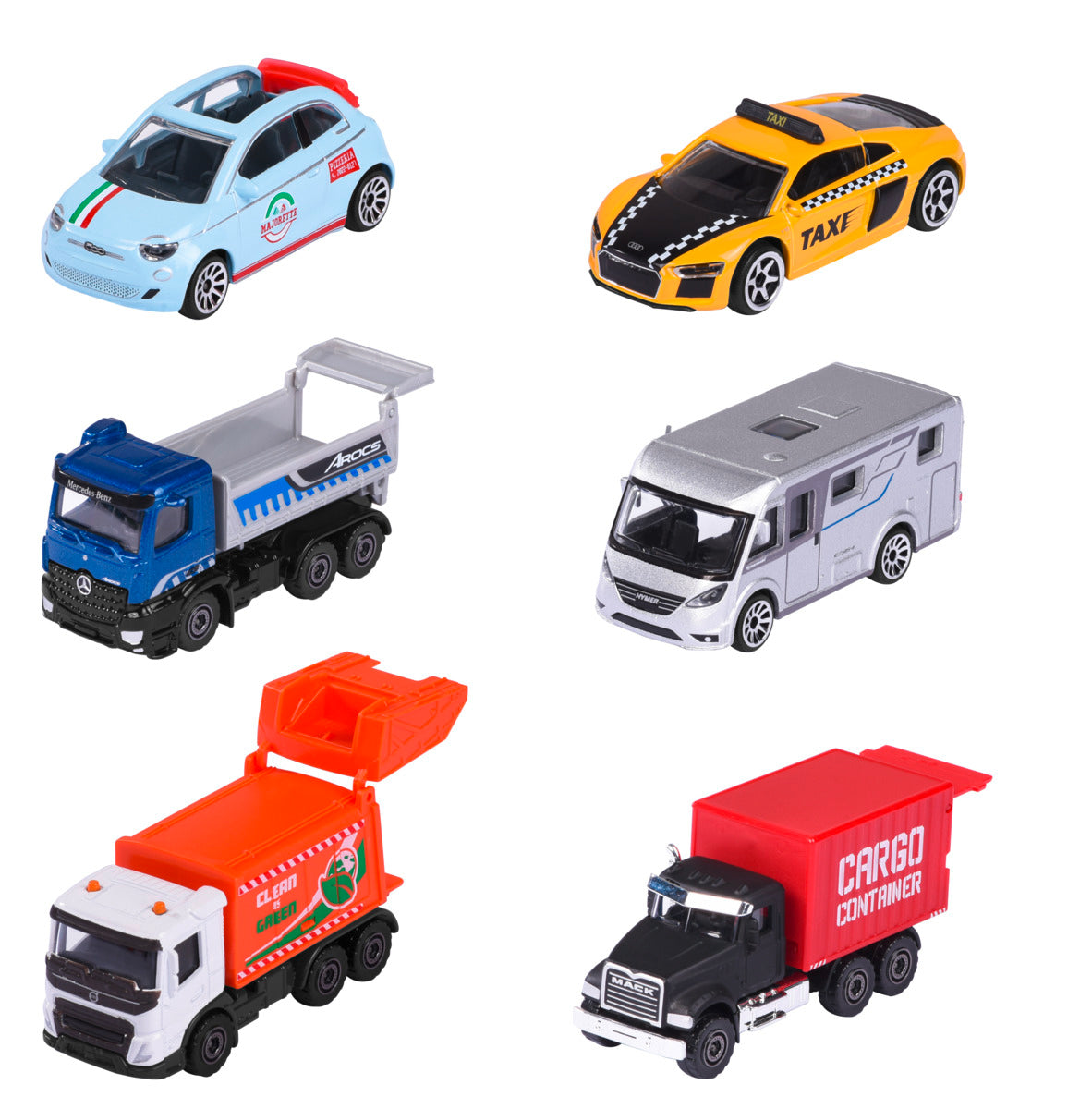 Majorette City Cars 6 Different 212057500B