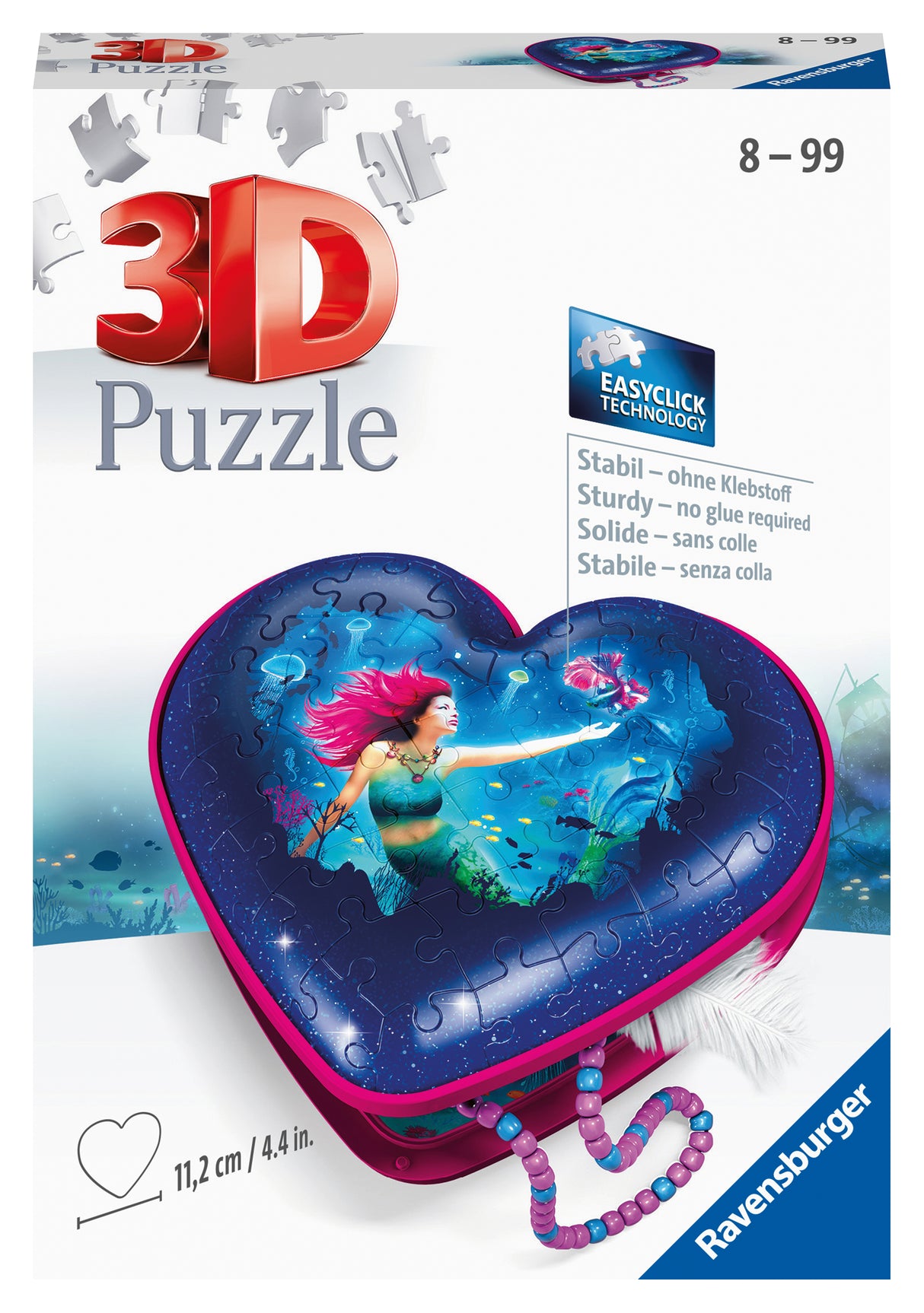Ravensburger 3D Puzzle Heart Box Mermaids 112494V