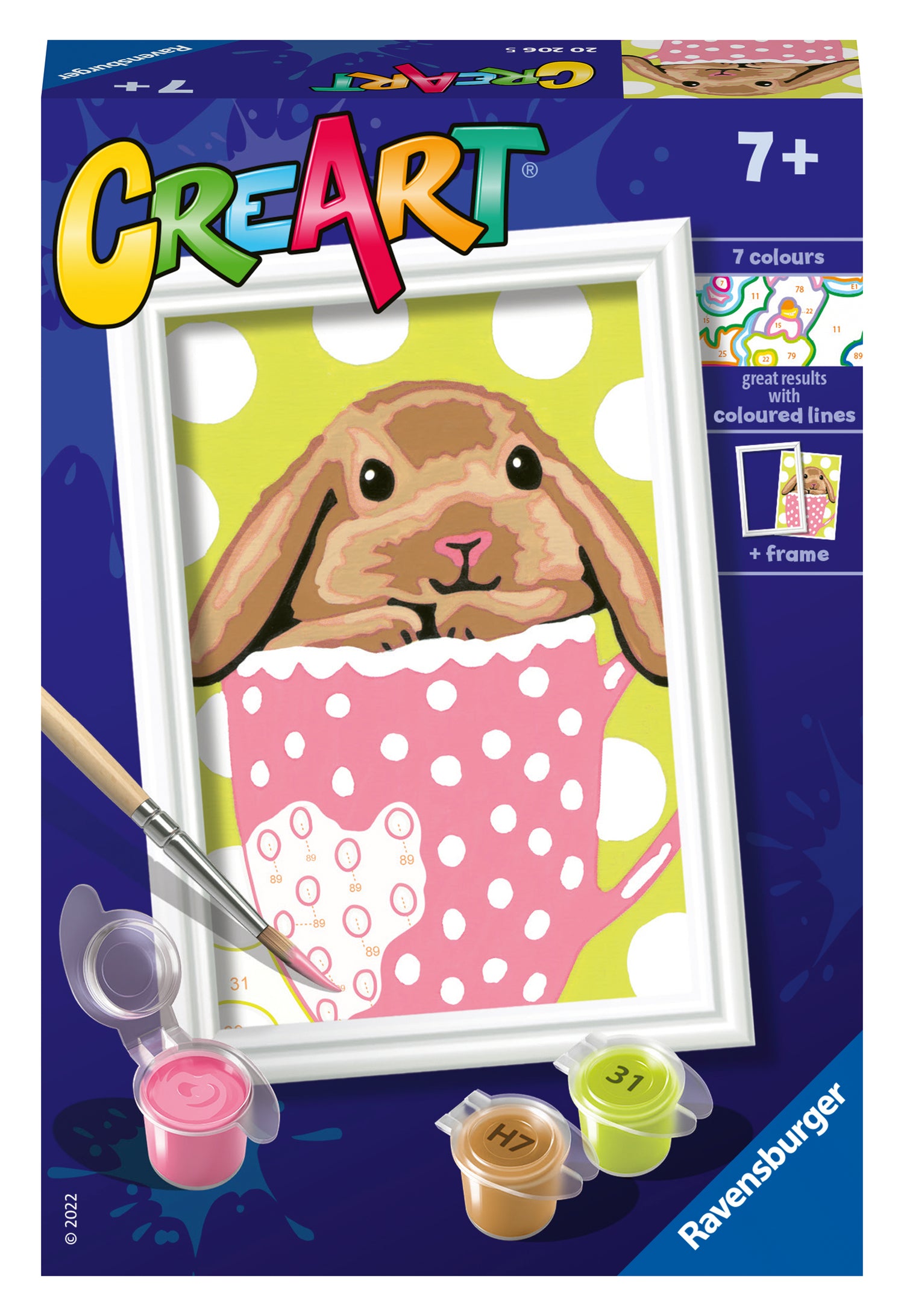 Ravensburger Paint by Numbers Bunny in a Cup 202065V