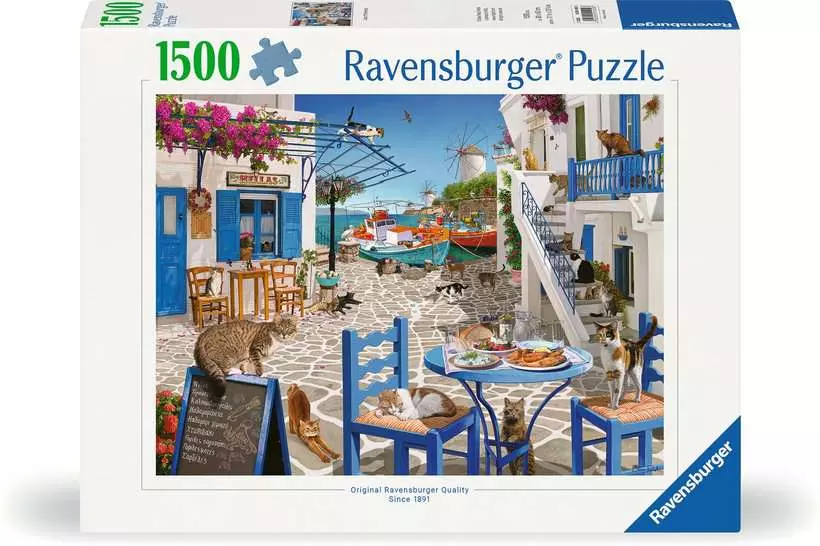 Ravensburger Puzzle 1500 Pieces: Cats of Mykonos 12001450V