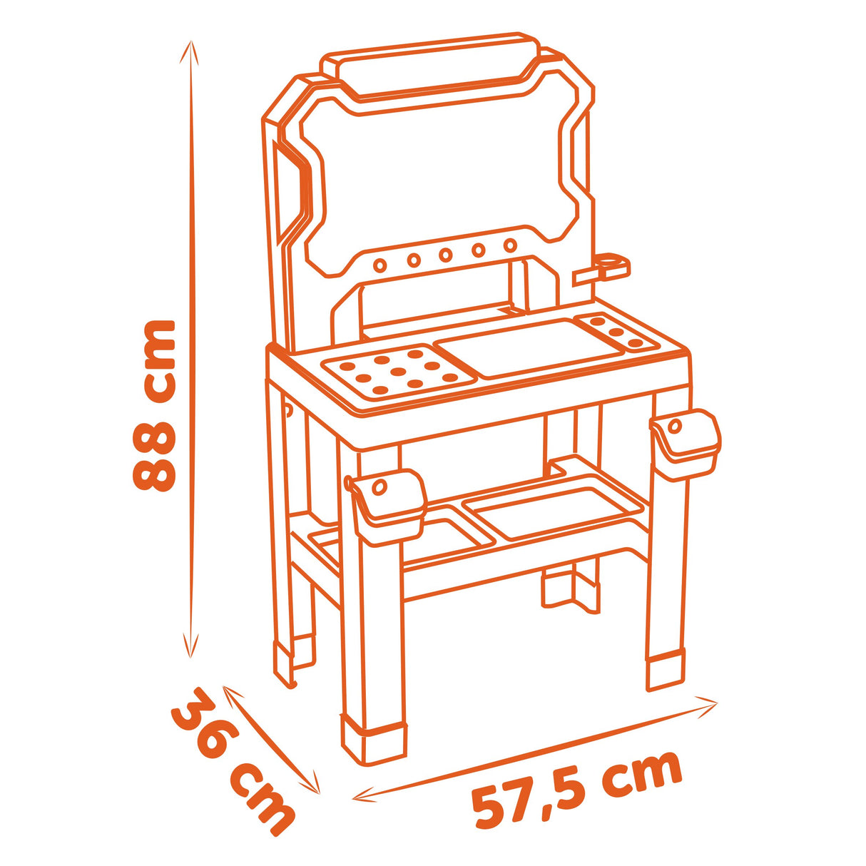 Smoby B&D Bricolo Workbench 78 Pieces 360739S