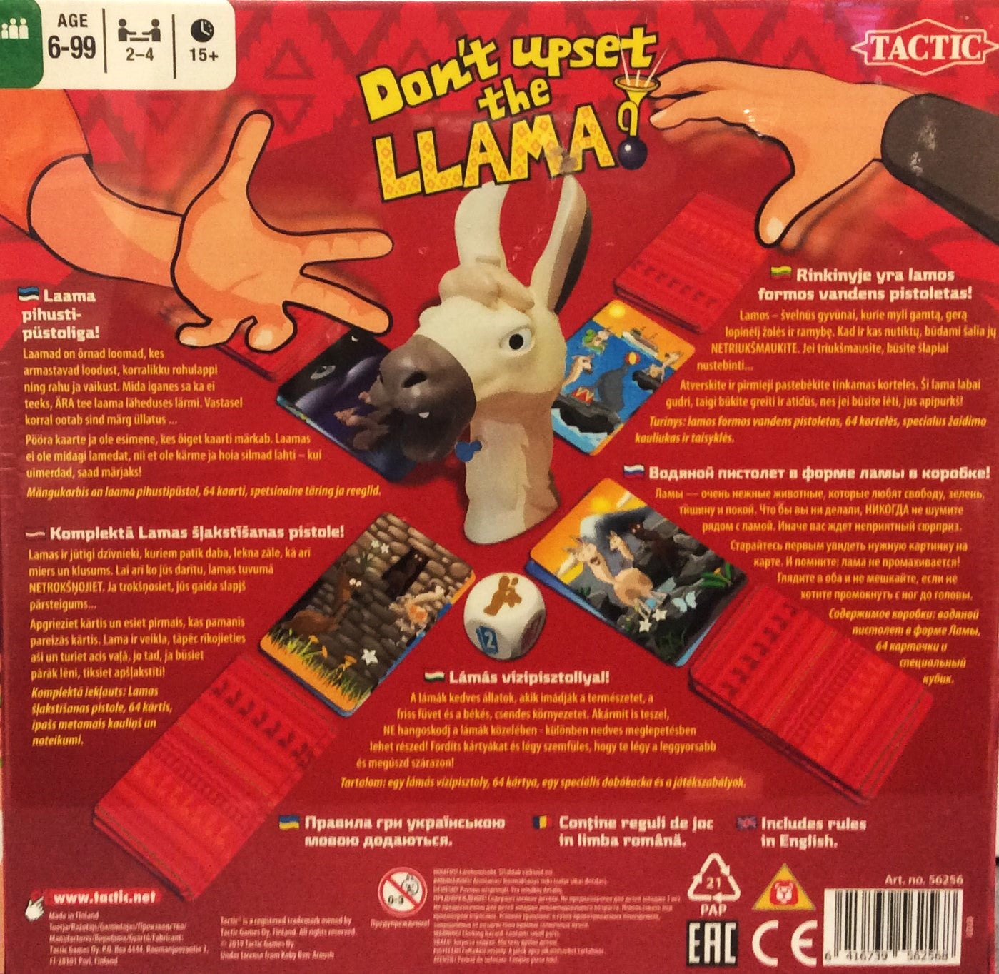 Tactic Board Game Don't Upset the Llama! 56256T