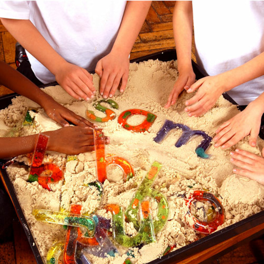 TTS Squidgy Sparkle Transparent Gel Alphabet Letters 26 pk LSQUILB