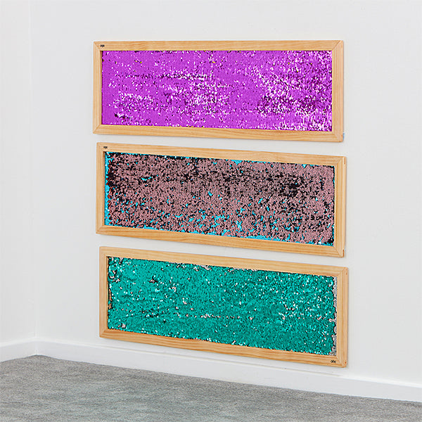 TTS plate with sequins: purple EY11105B