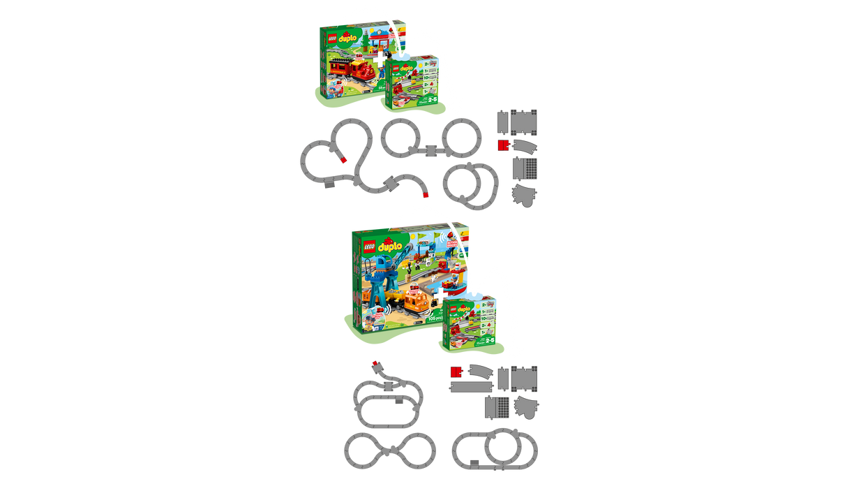 LEGO DUPLO Train Tracks 10882L