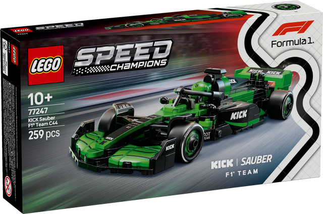 LEGO Speed Champions KICK Sauber F1 Team C44 Race Car 77247L