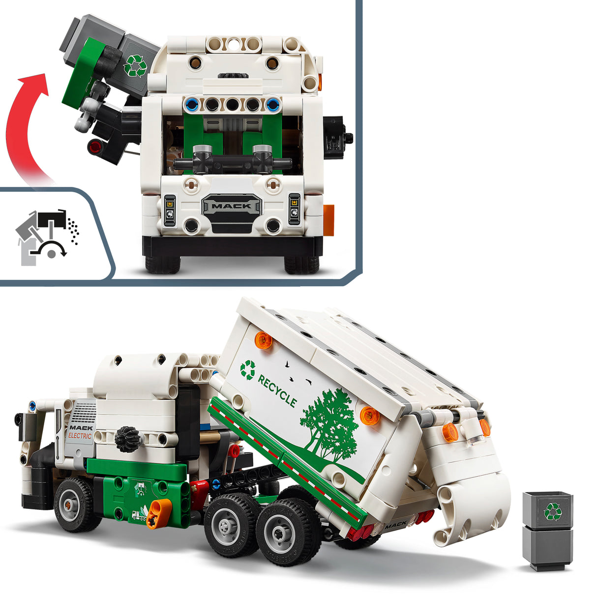 LEGO Technic Mack LR Electric Garbage Truck 42167L