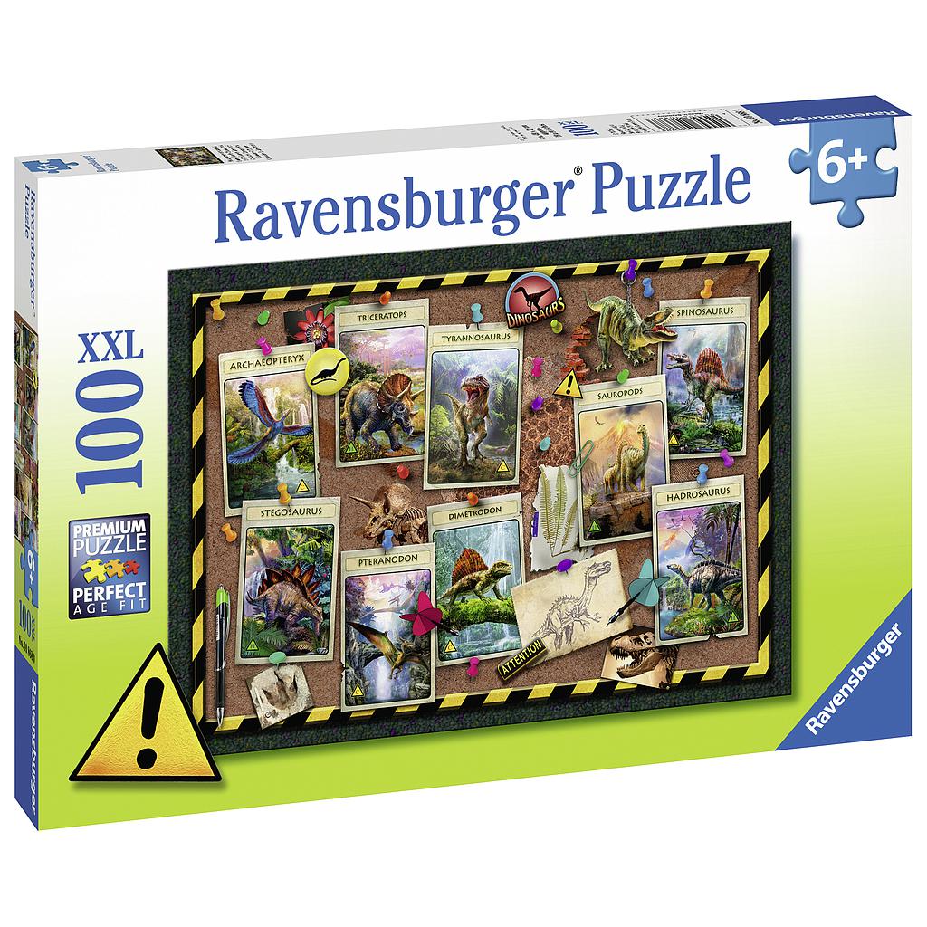 Ravensburger Puzzle 100 pc Dinosaurs 108680V