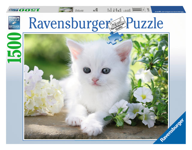 Ravensburger Puzzle 1500 pc White Kitten 12000706V
