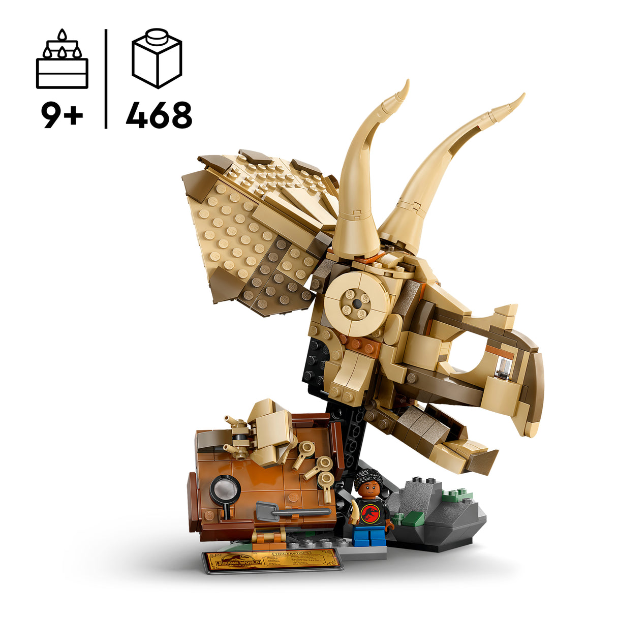 LEGO Jurassic World Dinosaur Fossils: Triceratops Skull 76969L