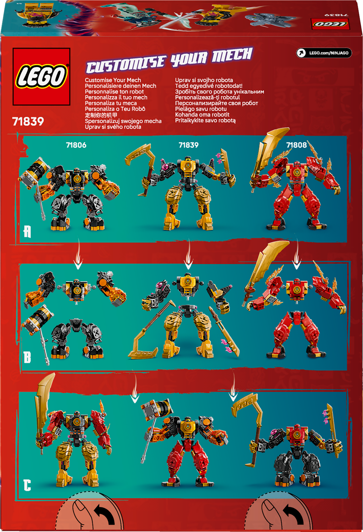 LEGO Ninjago Arin's Spinjitzu Battle Mech 71839L