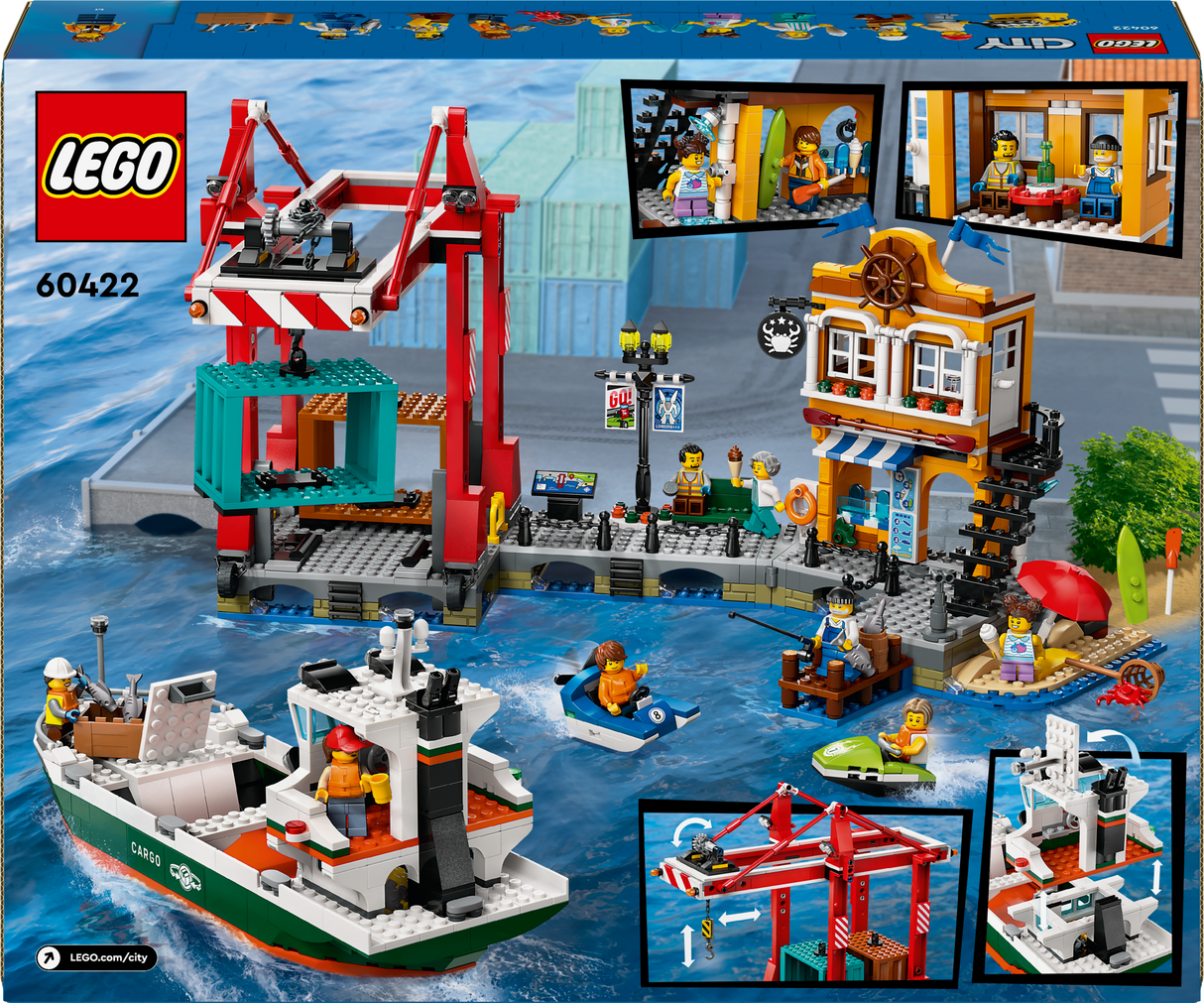 LEGO City Seaside Harbour with Cargo Ship 60422L