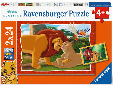 Ravensburger Puzzle 2x24 Pieces: Family of the Lion King 12001029V