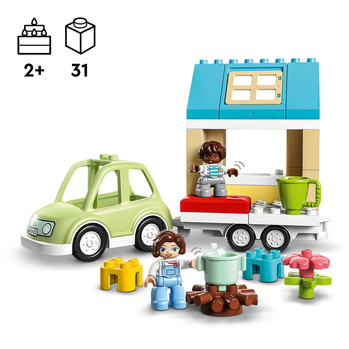 LEGO DUPLO Family House on Wheels 10986L