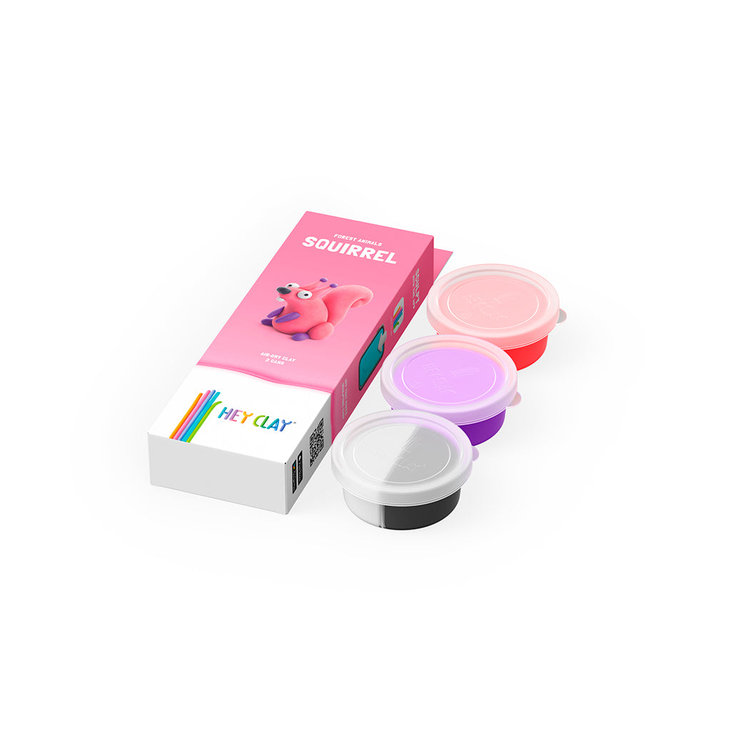 HEY CLAY Modeling Clay Squirrel 3pc 30110E