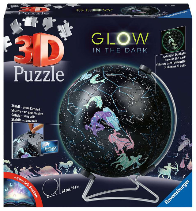 Ravensburger 3D Puzzle Ball Glow in the Dark 180 pc Astrology 115440V