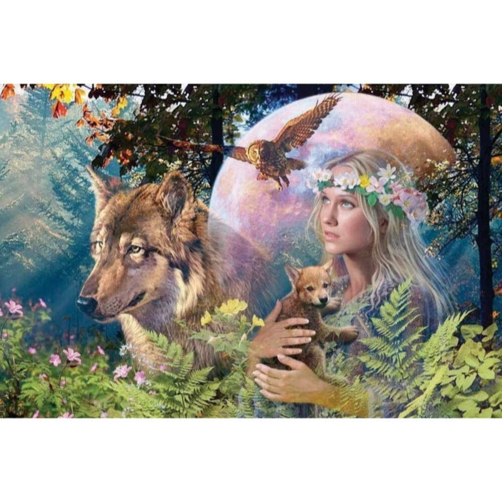 Ravensburger puzzle 3000 pc Lady of the Forest 170333V
