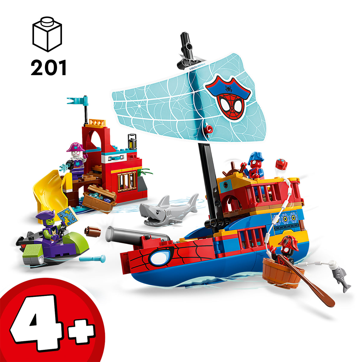 LEGO Team Spidey Pirate Ship 11208L