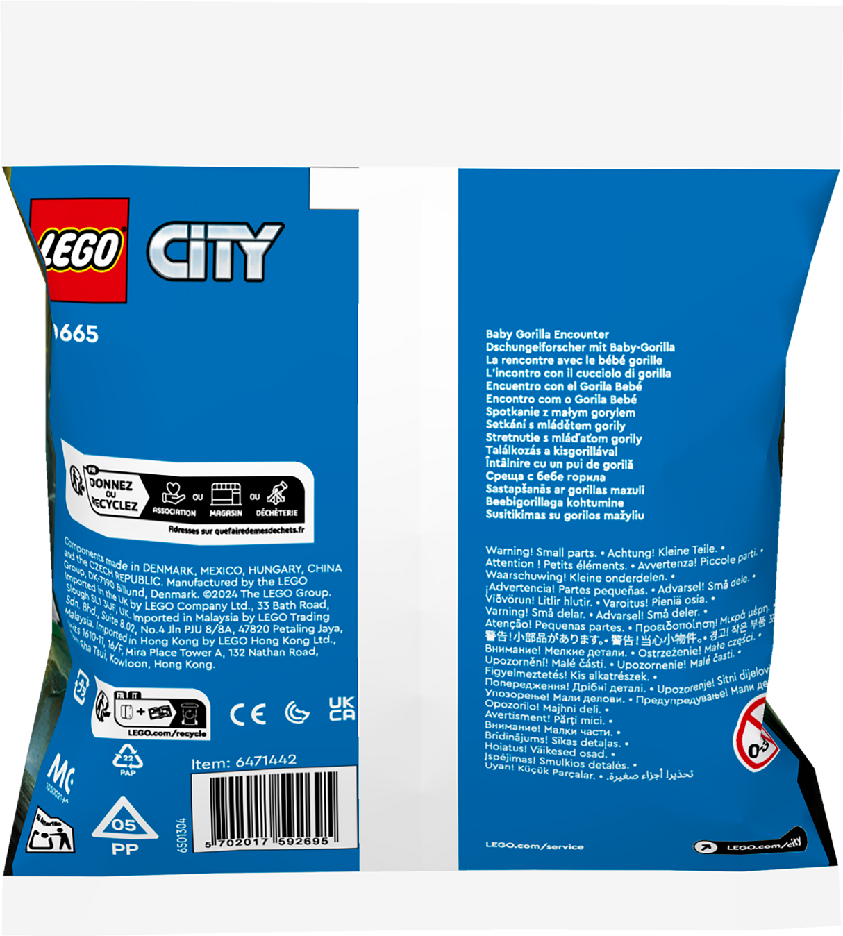 LEGO City Baby Gorilla Encounter 30665L