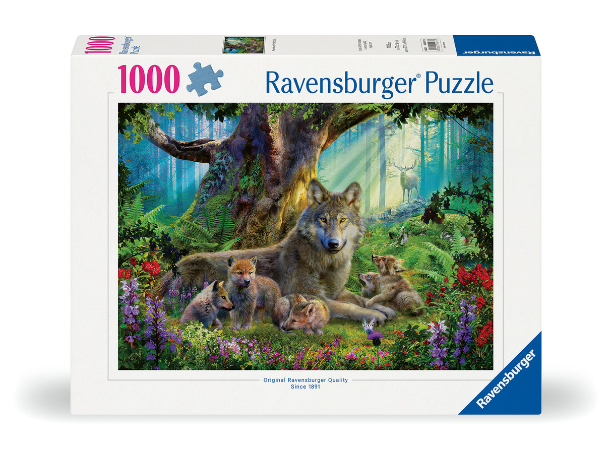 Ravensburger Puzzle 1000 pc Wolves in the Forest 12000477V
