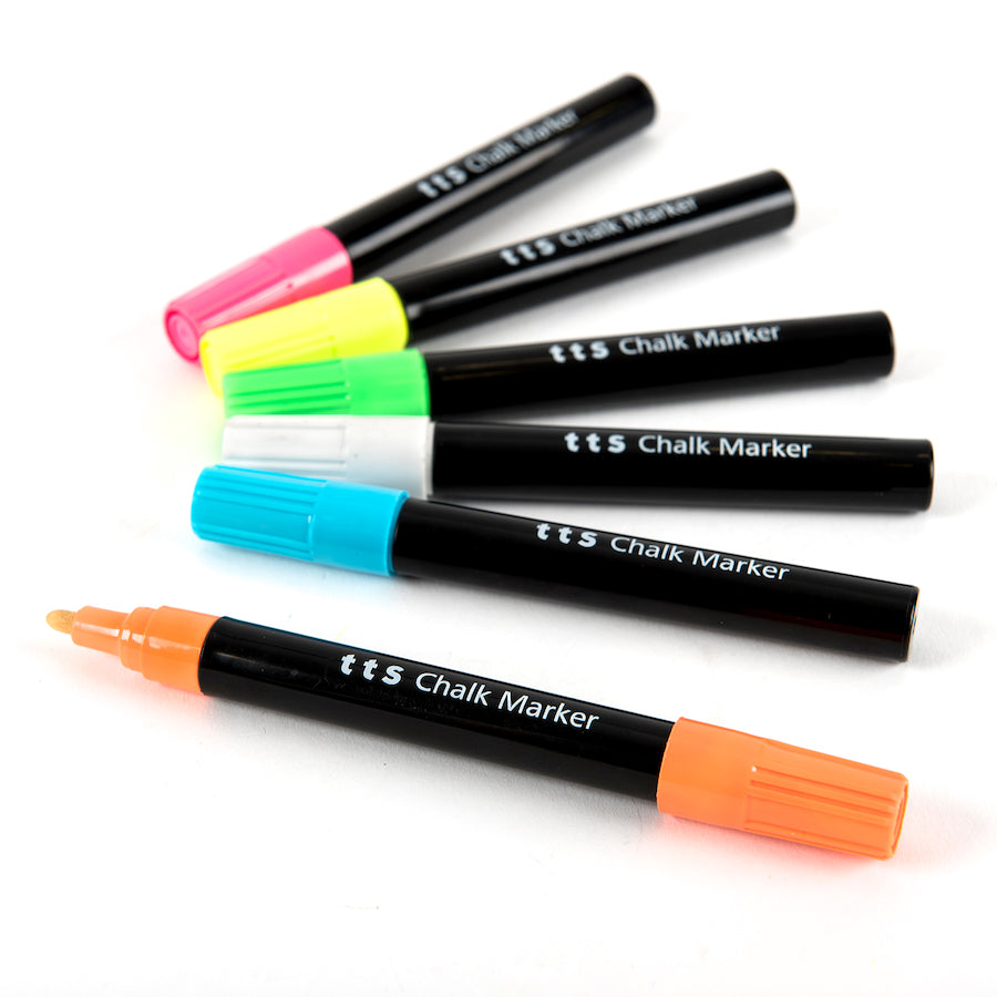 TTS Assorted Chalk Markers 6pk AR03190B