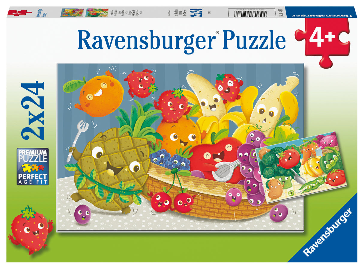 Ravensburger Puzzle 2x24 pc Fresh Fruits and Vegetables 052486V