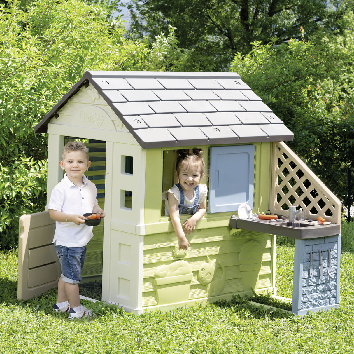 Smoby Playhouse + Kitchen 810738S