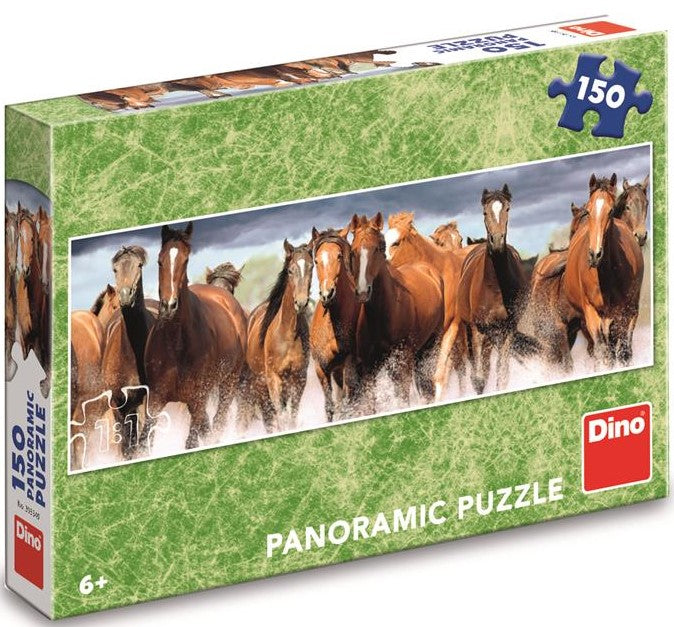 Dino panoramic puzzle 150 pcs Horses 39334D
