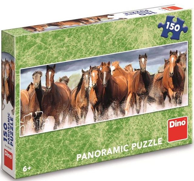 Dino panoramic puzzle 150 pcs Horses 39334D