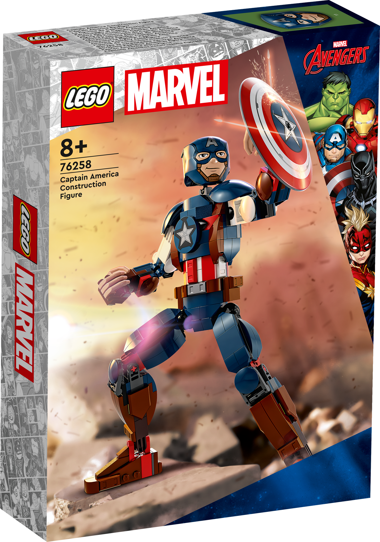 LEGO Super Heroes Captain America Construction Figure 76258L