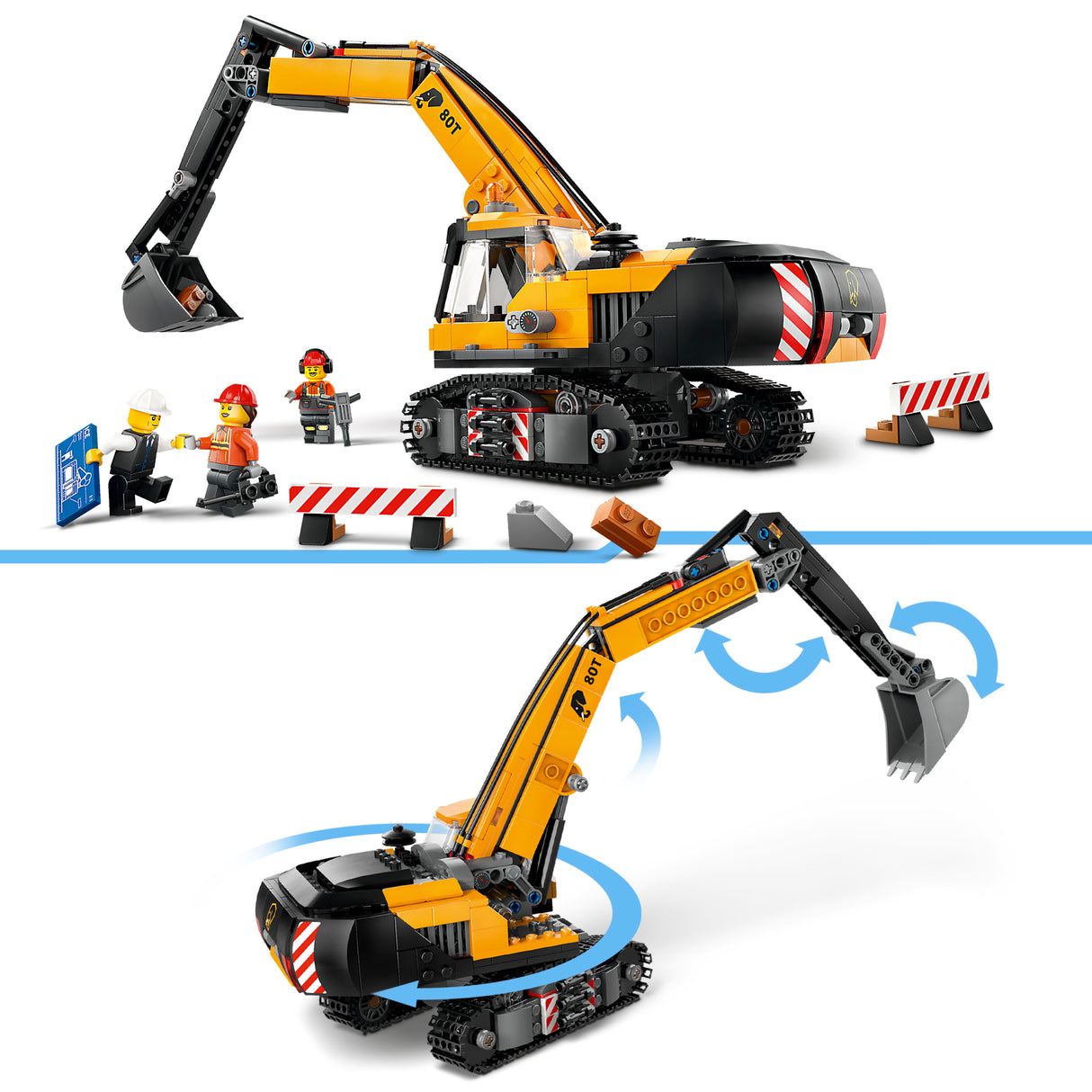 LEGO City Yellow Construction Excavator 60420L