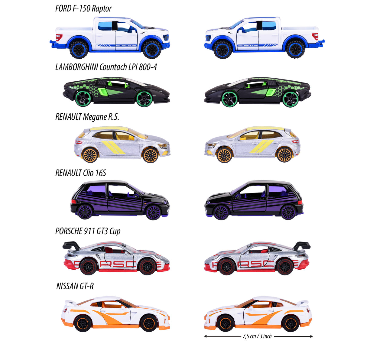 Majorette Model Cars From - 6 different 212054034B