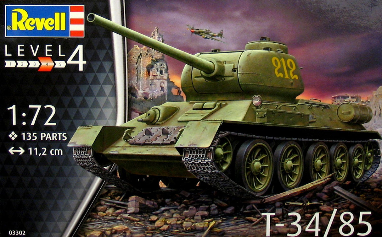 Revelli Plastic Model T-34/85 Scale: 1:72 03302R