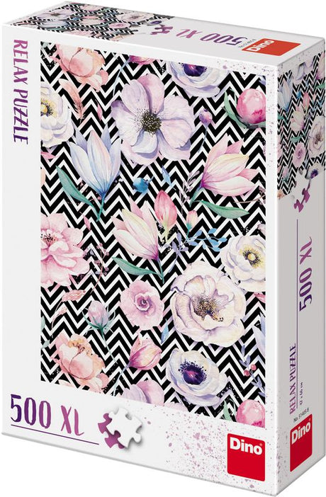 Dino Puzzle 500 pc Flowers 51405D