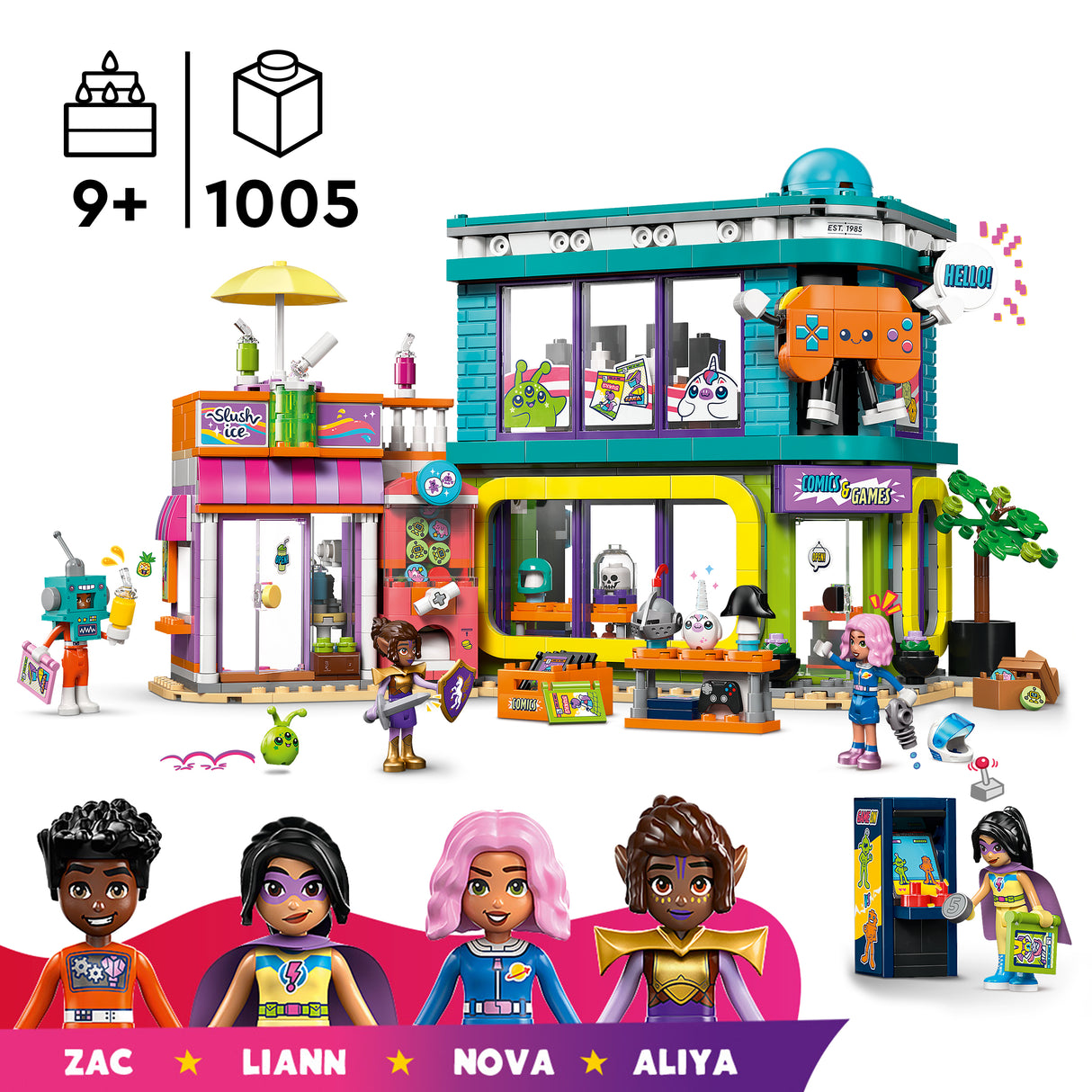 LEGO Friends Comic Book and Game Store 42674L
