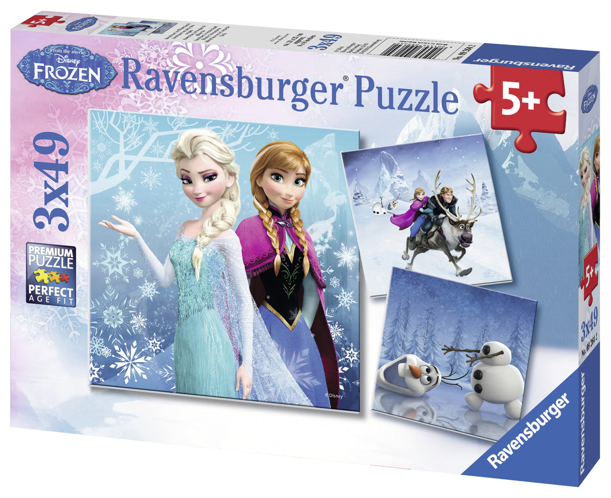 Ravensburger Puzzle 3x49 pc Frozen Winter Adventures 092642V
