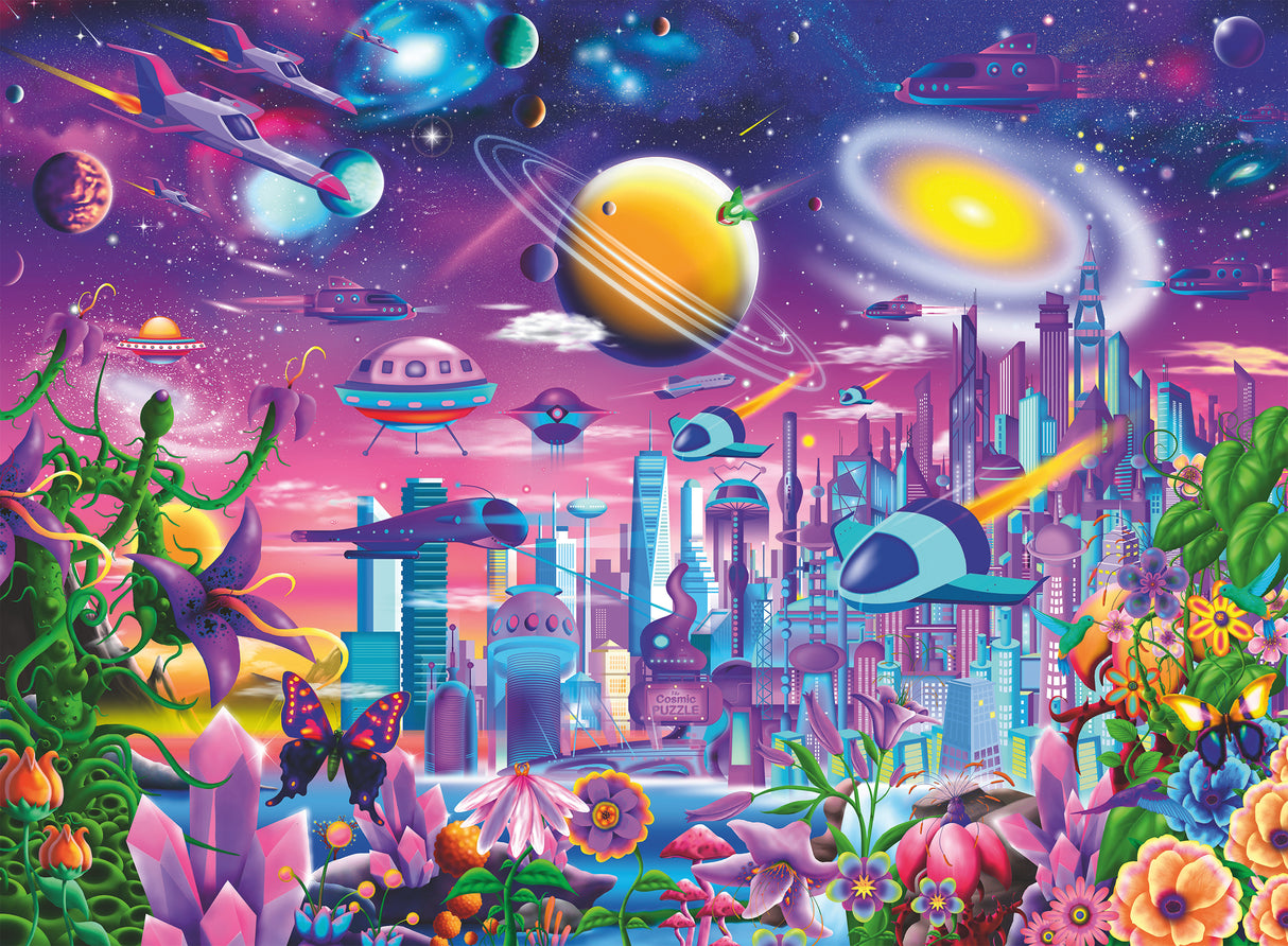 Ravensburger Puzzle 200 pc The Cosmic City 132911V