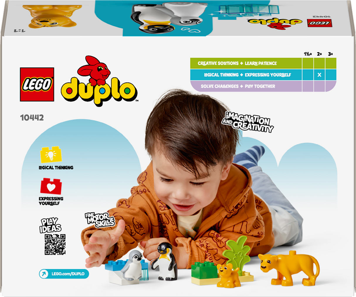 LEGO DUPLO Wild Animal Families: Penguins & Lions 10442L